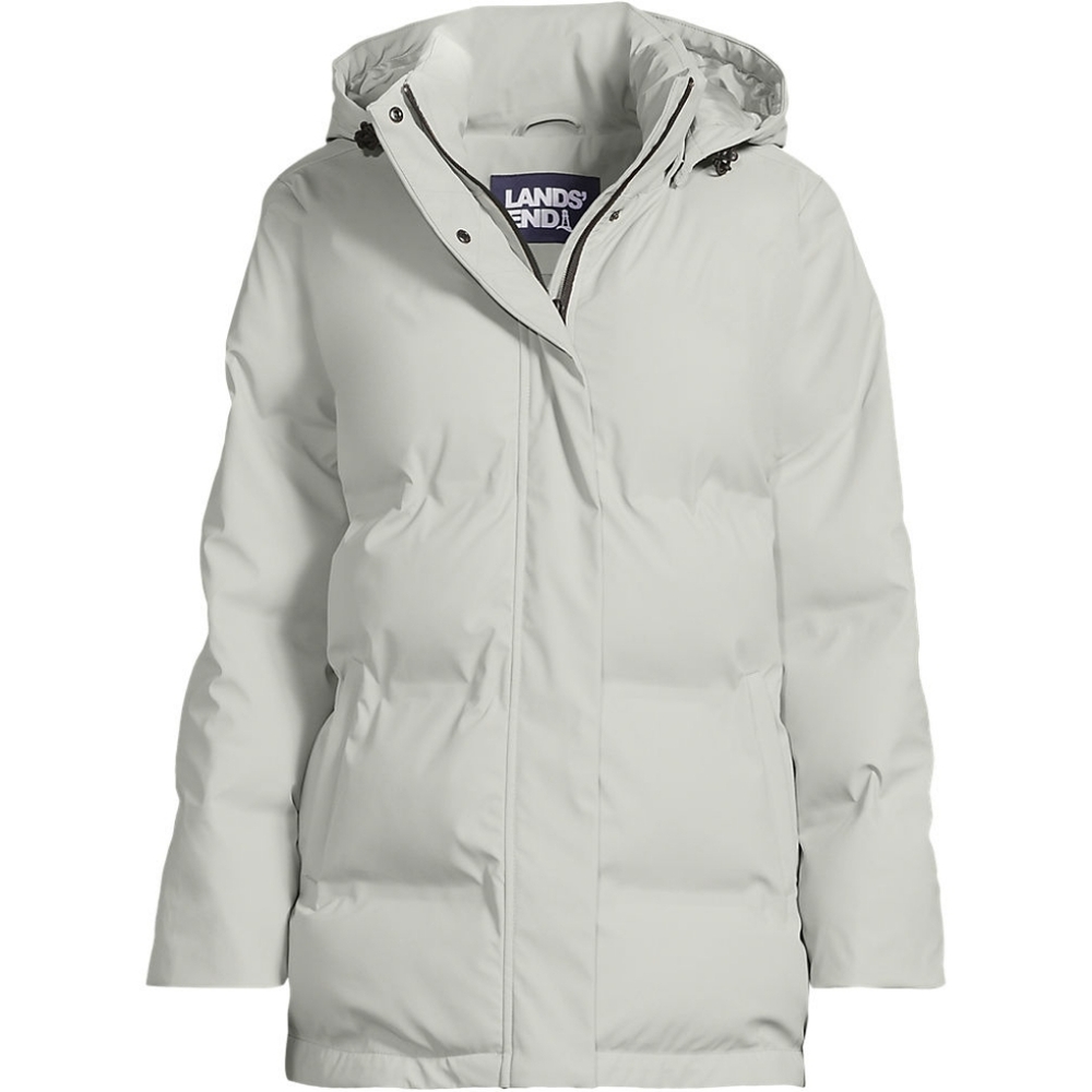 Women's Lands' End Petite Squall Insulated Slicker Puffer Jacket